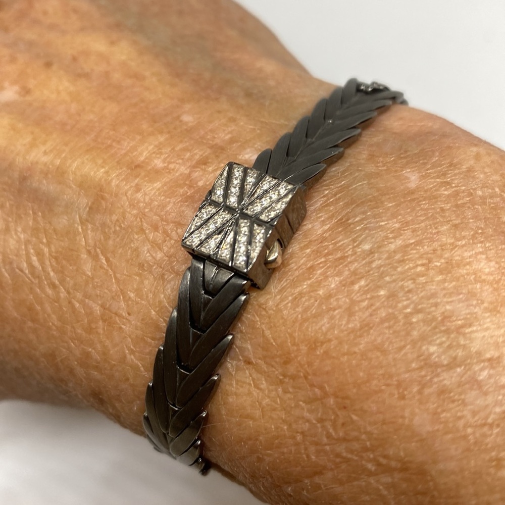 John Hardy Diamond Modern Chain Bracelet